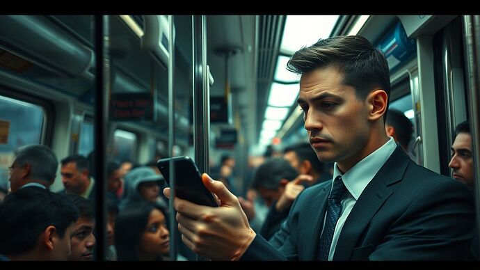 地鐵擁擠瞬間：心靈迷失的封閉殼